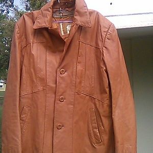 Vintage Women's Rust Leather Jacket